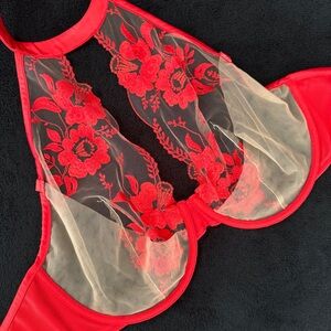 Honey Birdette | Intimates & Sleepwear | Honey Birdette Belle Red Bra